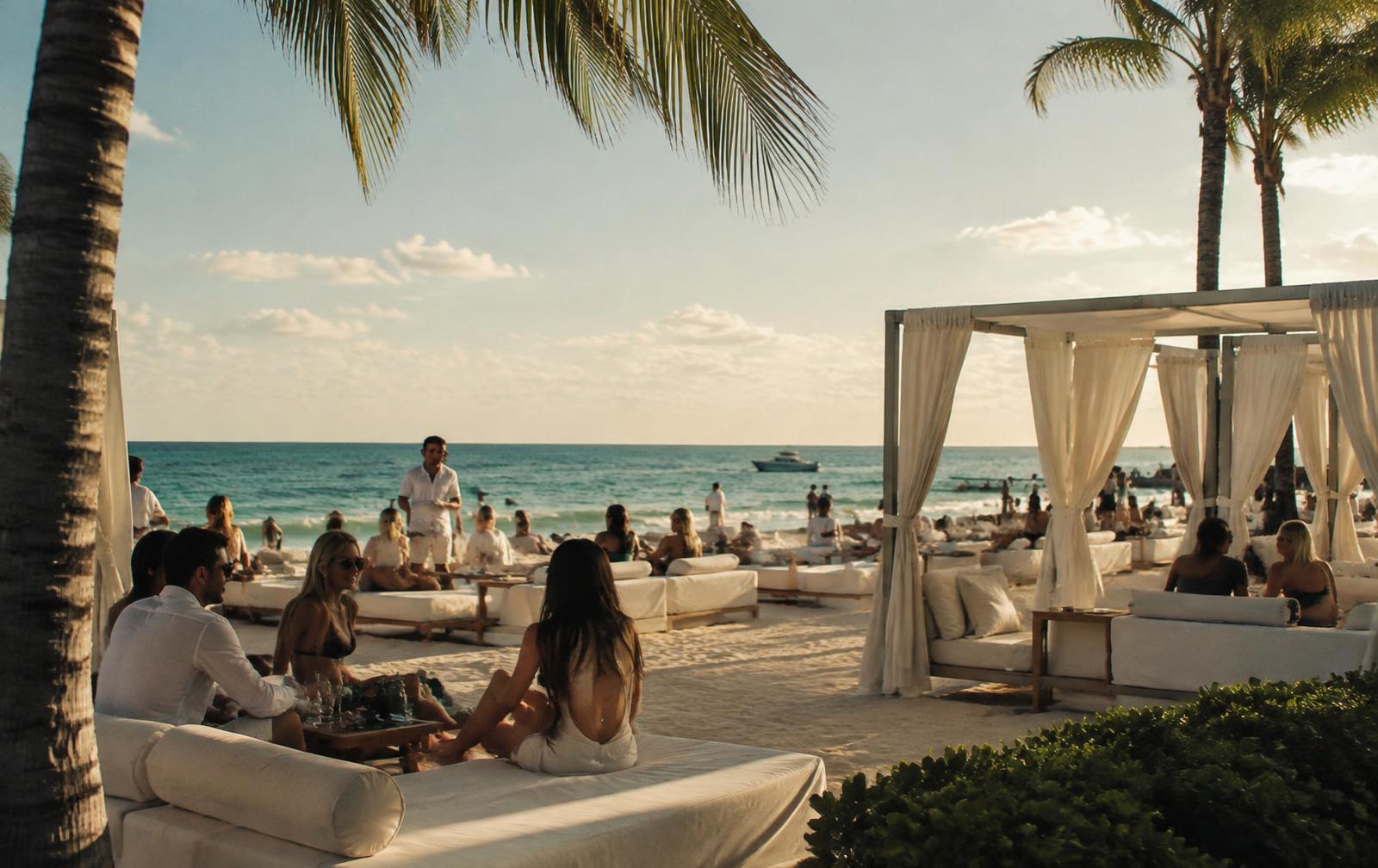 The VIDA beach club experience on Miami Beach